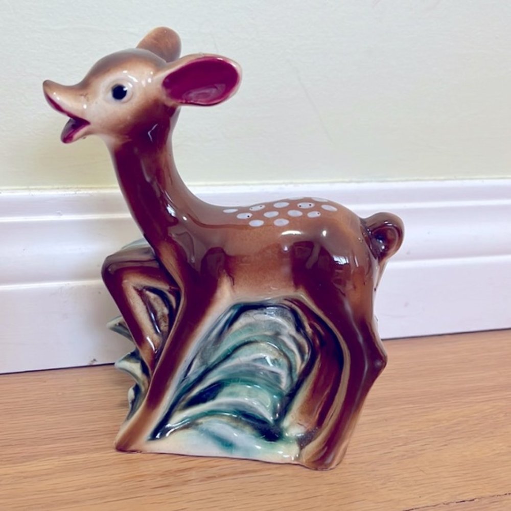 Vintage deer planter